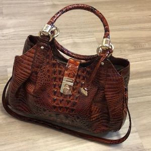 Brahmin Elisa Melbourne Embossed Leather Hobo